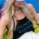 Women's Kitchen's Closed Performance Tank Black -The Pickleball Store at Auburn
