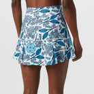 Blue Bloomers Drop-Pleat Skort -The Pickleball Store at Auburn