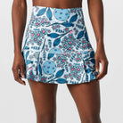 Blue Bloomers Drop-Pleat Skort -The Pickleball Store at Auburn