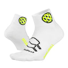 DeFeet White Socks with Pickleballs -The Pickleball Store at Auburn
