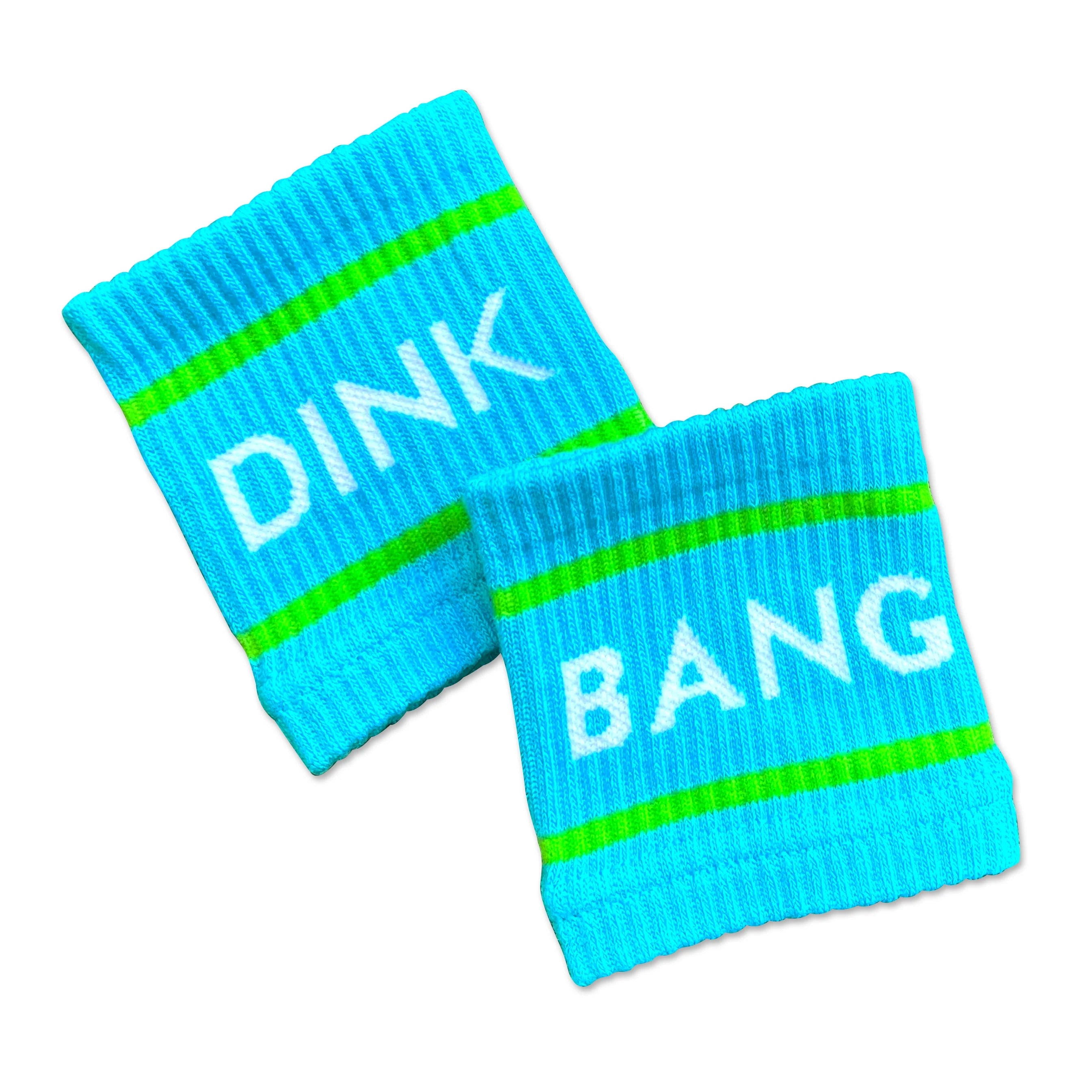 Blue Dink & Bang Pickleball Wristbands -The Pickleball Store at Auburn