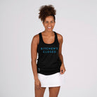 Women's Kitchen's Closed Performance Tank Black -The Pickleball Store at Auburn