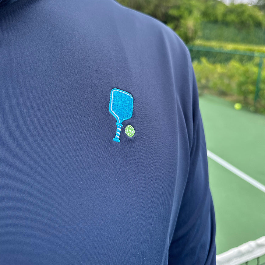 Court Performance Quarter Zip Pullover in Navy -The Pickleball Store at Auburn