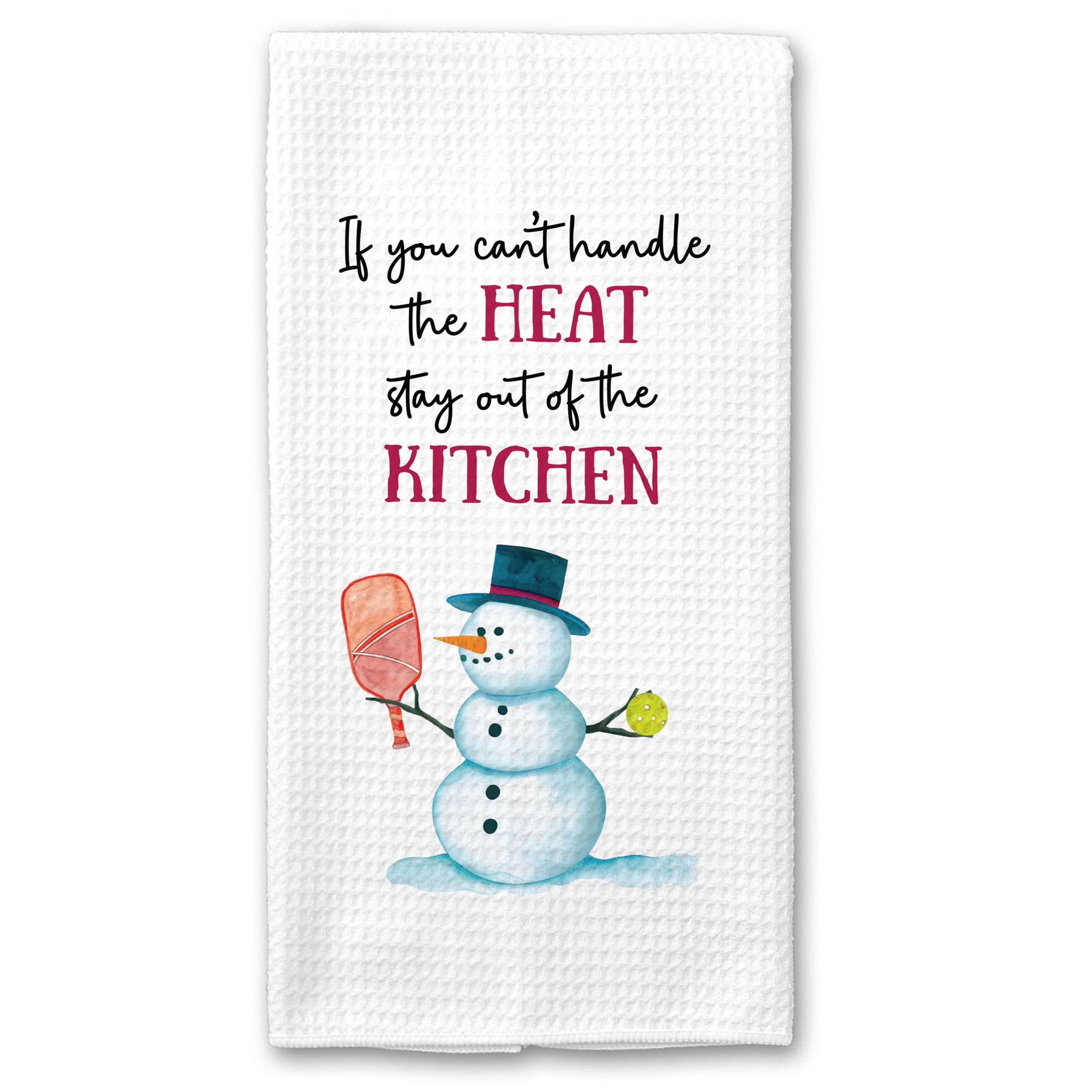 Can't Handle the Heat Snowman Pickleball Towel -The Pickleball Store at Auburn