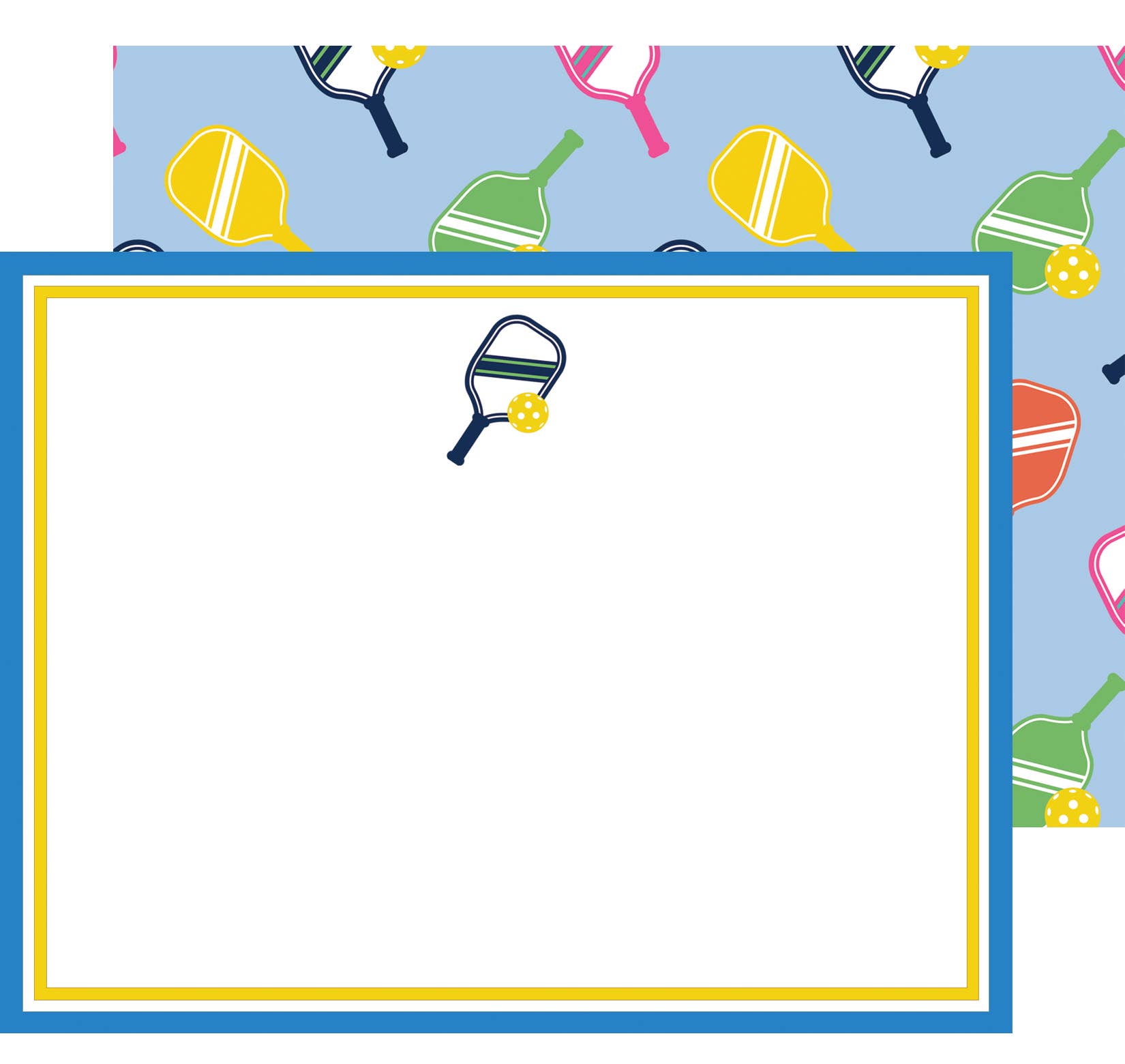 Pickleball Flat Notecards -The Pickleball Store at Auburn