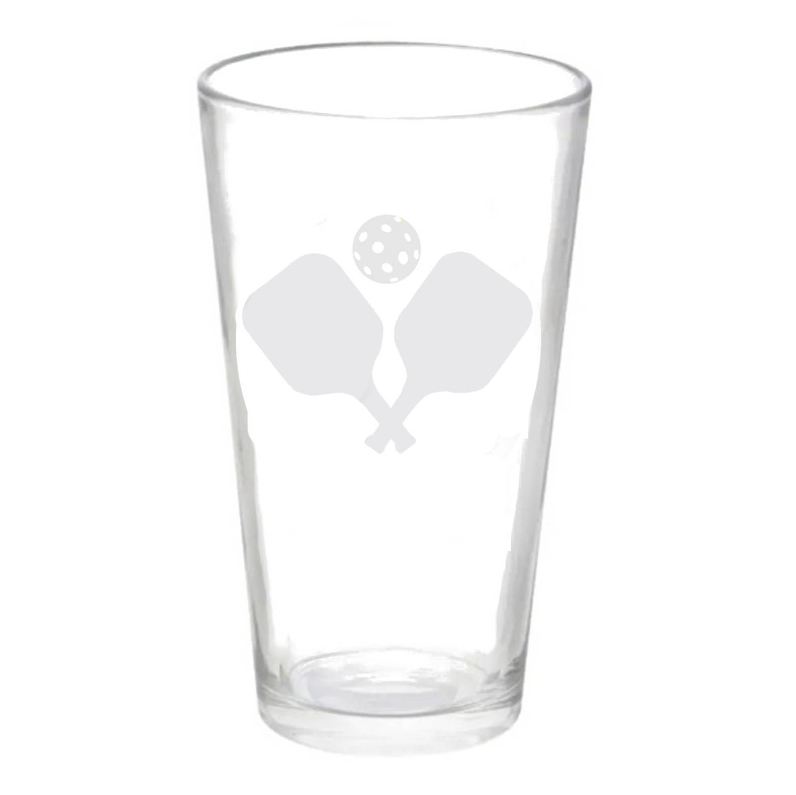 Pickleball Etched Bar Glasses -The Pickleball Store at Auburn
