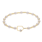 Gold and Pearl Pickleball Beaded Bracelet -The Pickleball Store at Auburn