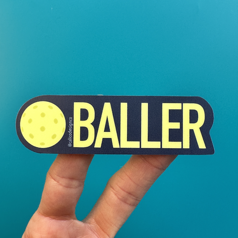 Pickleball Vinyl Stickers -The Pickleball Store at Auburn