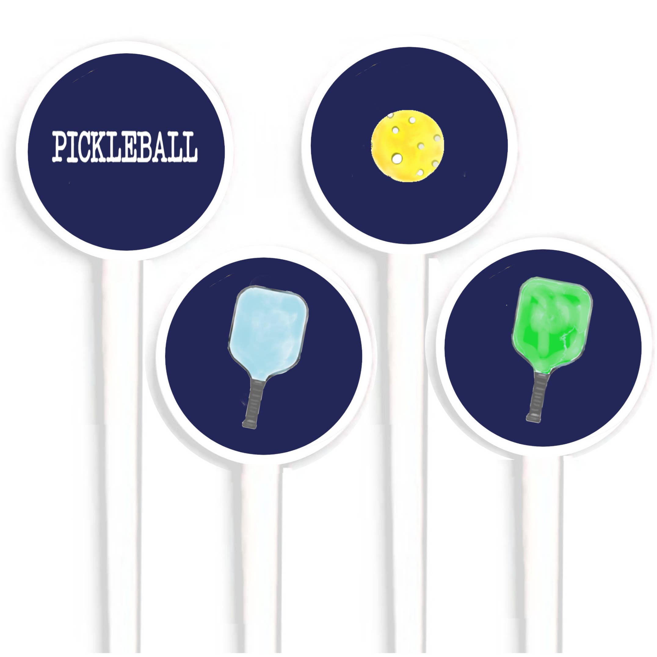 Pickleball Swizzle Sticks -The Pickleball Store at Auburn