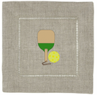 Pickleball Embroidered Cocktail Napkins -The Pickleball Store at Auburn