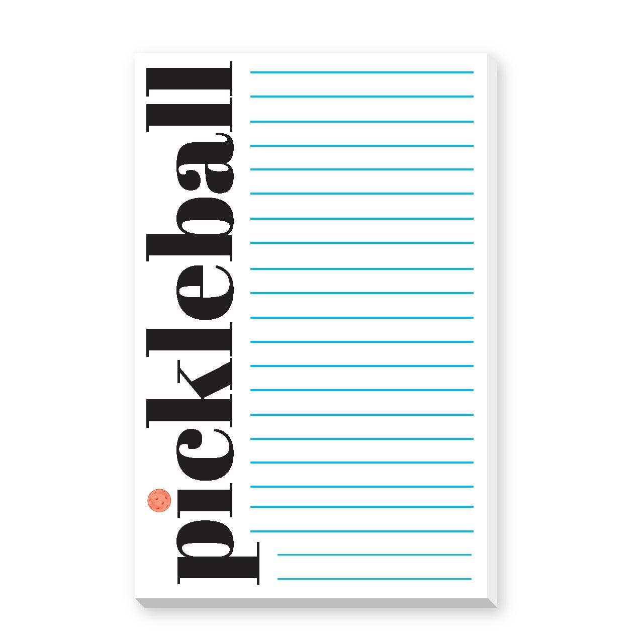 Pickleball Lined Notepad -The Pickleball Store at Auburn