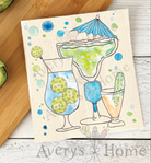 Pickleball Margarita Cocktail Swedish Dish Cloths -The Pickleball Store at Auburn