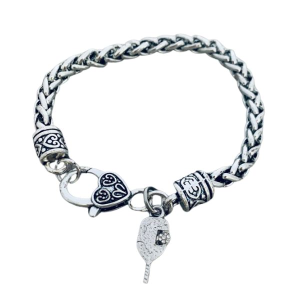 Pickleball Silver Charm Bracelet -The Pickleball Store at Auburn