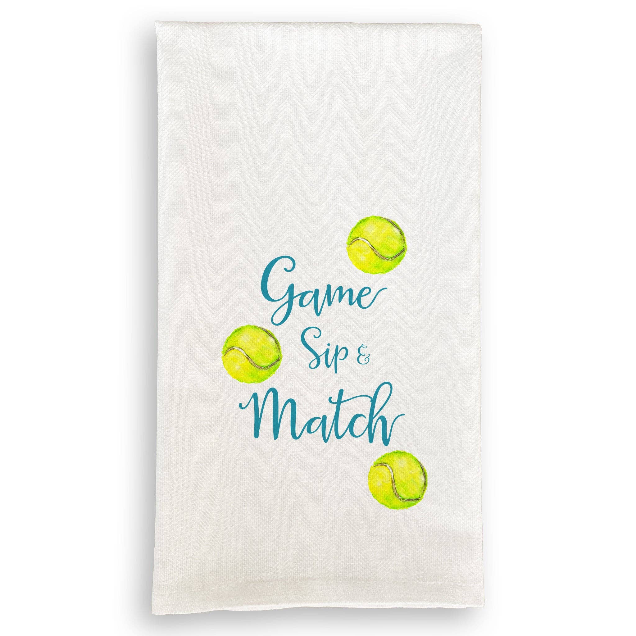 Tennis Game Sip Match Dishtowel -The Pickleball Store at Auburn