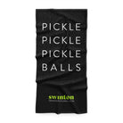 Pickleball Sports Towel Black -The Pickleball Store at Auburn