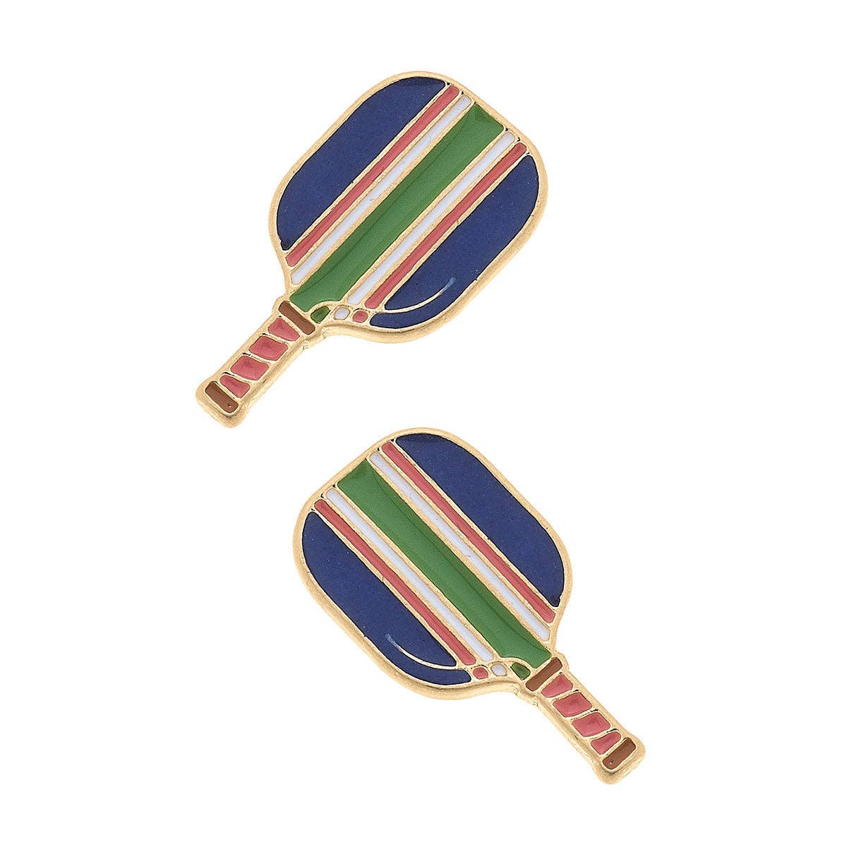 Ellie Pickleball Paddle Stud Earrings in Blue or Green -The Pickleball Store at Auburn