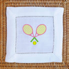 Tennis, Anyone? Embroidered Cocktail Napkins -The Pickleball Store at Auburn