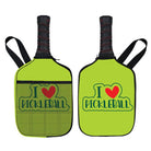 I Love Pickleball Pickleball Paddle Cover -The Pickleball Store at Auburn