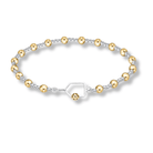 Two Tone Pickleball Beaded Bracelet -The Pickleball Store at Auburn