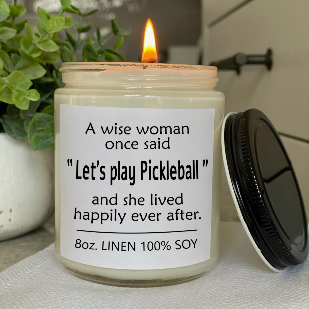 Let's Play Pickleball Candle -The Pickleball Store at Auburn
